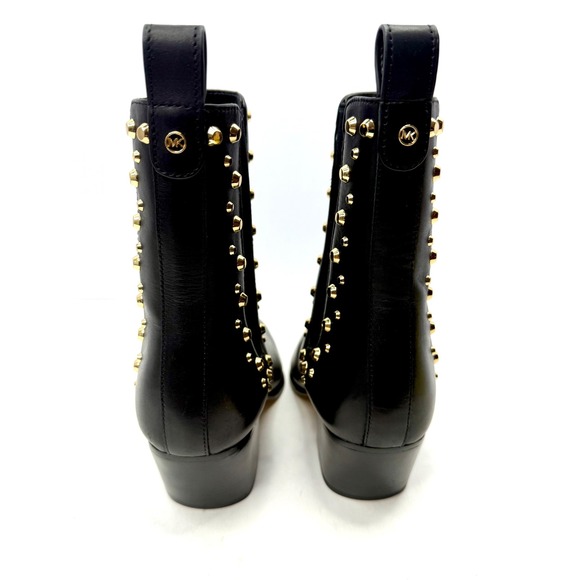 MICHAEL MICHAEL KORS Kinlee Astor Studded Leather Ankle Boot Black Size 9.5M NWT - Picture 6 of 7